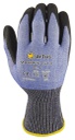 Schnitt-Strickhandschuh blau Artus Maximus Cut D, 12 Paar, Arbeitshandschuhe, Schutzhandschuhe, Strickhandschuh 18 Gauge mit Handflächenbeschichtung,