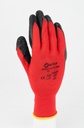 Montage-Strickhandschuh rot Artus Silko Latex, 12 Paar, 9, rot