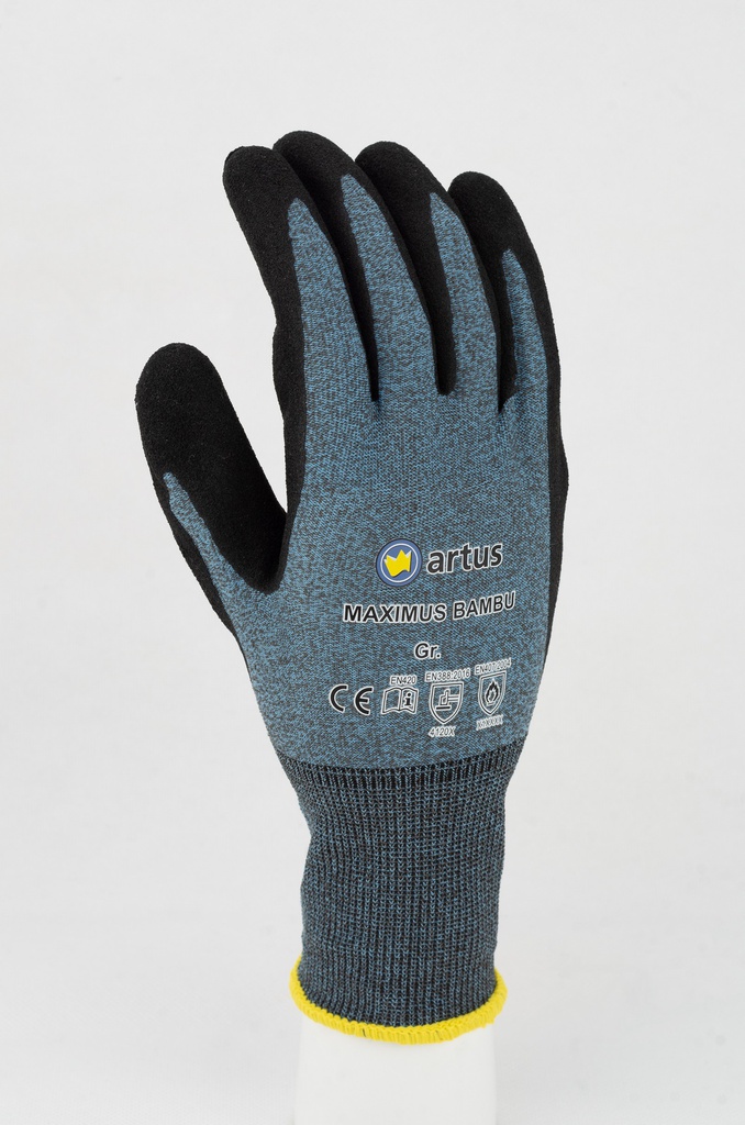 Artus Maximus Bambu 10er-Pack, Arbeitshandschuh, Schutzhandschuh, Montagehandschuh